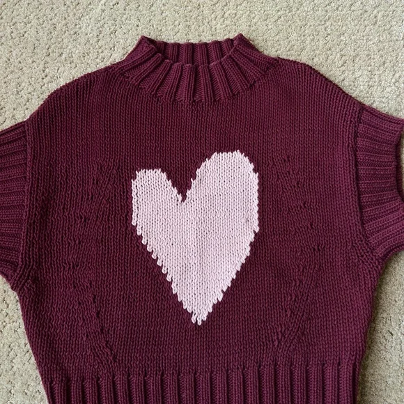 Anthropologie Maeve Heart Sweater - Picture 3 of 5